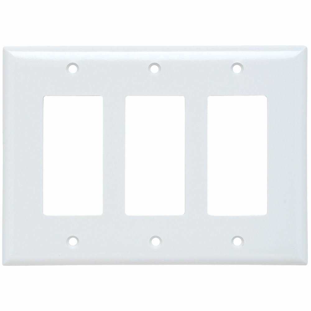 Pass & Seymour TPJ262W 2 Gang Jumbo Decorator Plate White - Zenithce