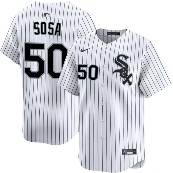 Chicago White Sox #50 Lenyn Sosa White 2025 Home Limited Stitched Jersey - Zenithce