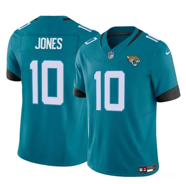 Jacksonville Jaguars #10 Mac Jones Teal 2023 F.U.S.E Vapor Untouchable Limited Stitched Jersey - Zenithce