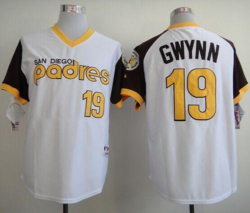 Padres #19 Tony Gwynn White 1978 Turn Back The Clock Stitched Jersey - Zenithce