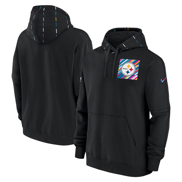 Pittsburgh Steelers Black 2023 Crucial Catch Club Pullover Hoodie - Zenithce