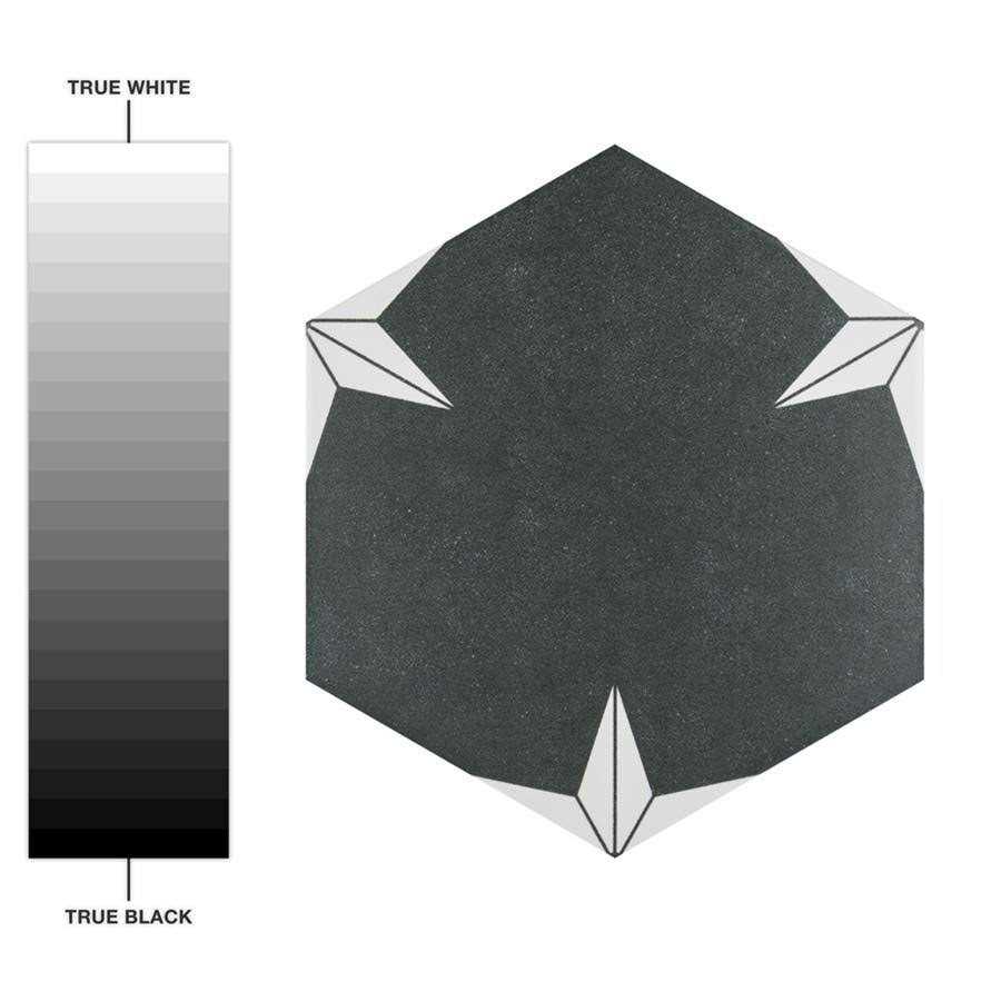 Merola Tile Stella Hex 8-5/8 x 9-7/8 Porcelain Floor and Wall Tile FCDST - Zenithce