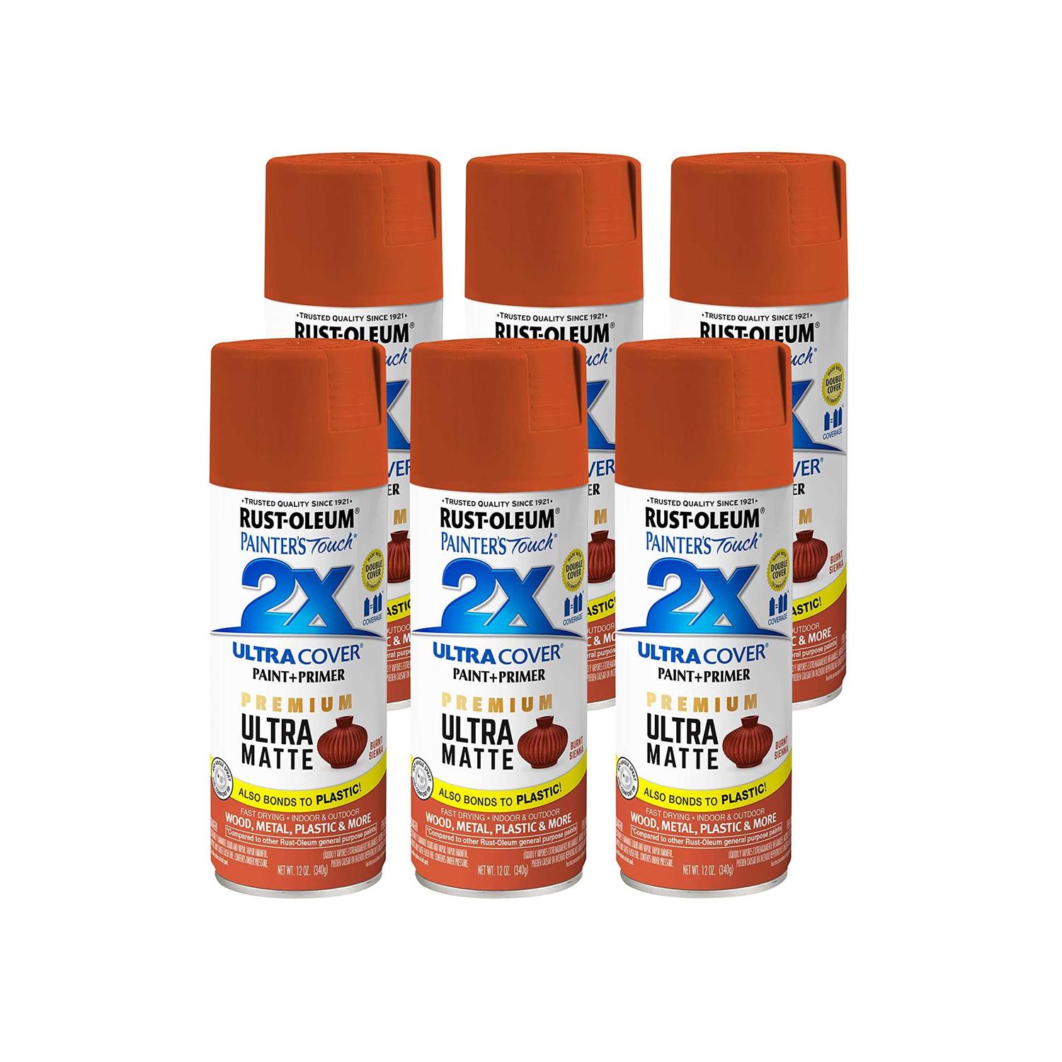 Rust-Oleum 366987-6PK Painter’s Touch 2X Ultra Cover Spray Paint - Zenithce