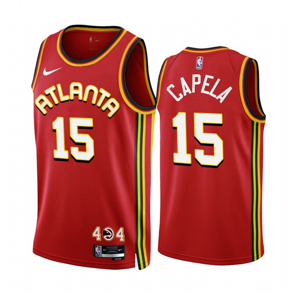 Atlanta Hawks #15 Clint Capela 2022-23 Red Icon Edition Stitched Jersey - Zenithce
