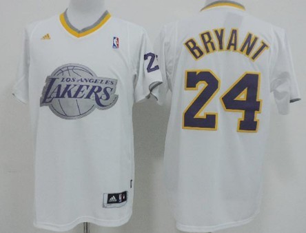 Los Angeles Lakers #24 Kobe Bryant Revolution 30 Swingman 2013 Christmas Day White Jersey - Zenithce