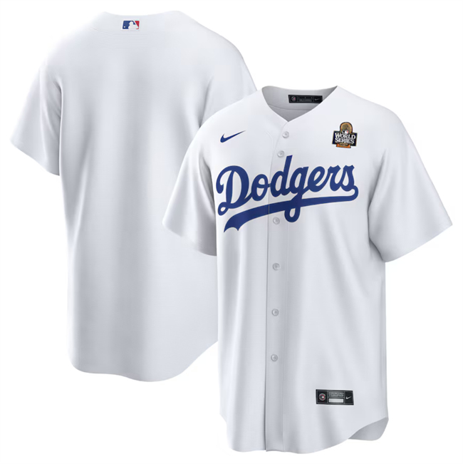 Los Angeles Dodgers Blank White 2024 World Series Cool Base Stitched Jersey - Zenithce