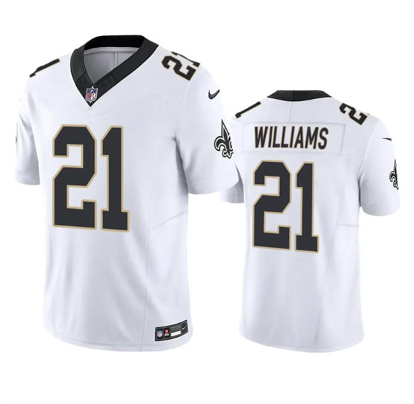 New Orleans Saints #21 Jamaal Williams White 2023 F.U.S.E. Vapor Untouchable Limited Stitched Jersey - Zenithce