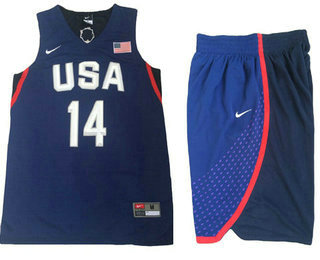 2016 Olympics Team USA #14 Danny Green Navy Blue Revolution 30 Swingman Jersey With Shorts - Zenithce