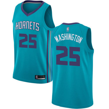 Hornets #25 PJ Washington Teal Jordan Swingman Icon Edition Jersey - Zenithce