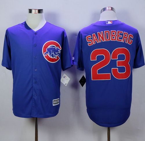 Cubs #23 Ryne Sandberg Blue New Cool Base Stitched Jersey - Zenithce