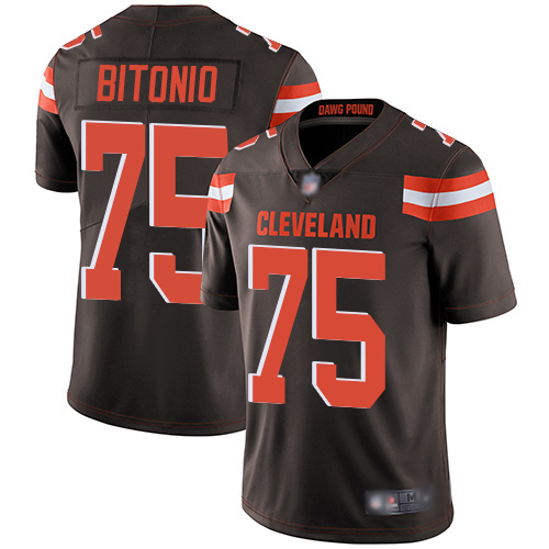 Cleveland Browns #75 Joel Bitonio Brown Vapor Untouchable Limited Stitched Jersey - Zenithce