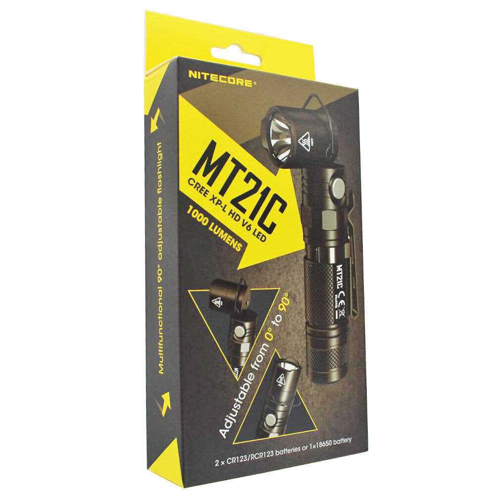 Nitecore MT21C 1000 Lumen 90 Degree Adjustable Flashlight - Zenithce