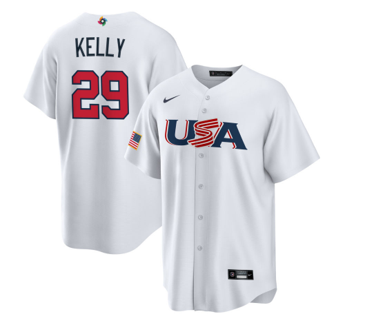 USA #29 Joe Kelly 2023 White World Classic Stitched Jersey - Zenithce