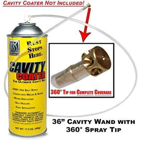 KBS Coatings 75015 36 Cavity Wand with 360 Degree Spray Tip - Zenithce