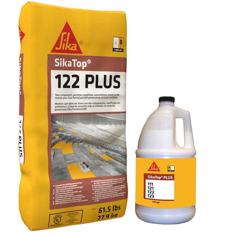 Sika top .39Cuft 123 Plus Kit Repair Mortar - Zenithce