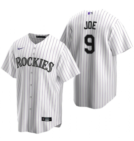 Colorado Rockies #9 Connor Joe White Stitched Baseball Jersey - Zenithce