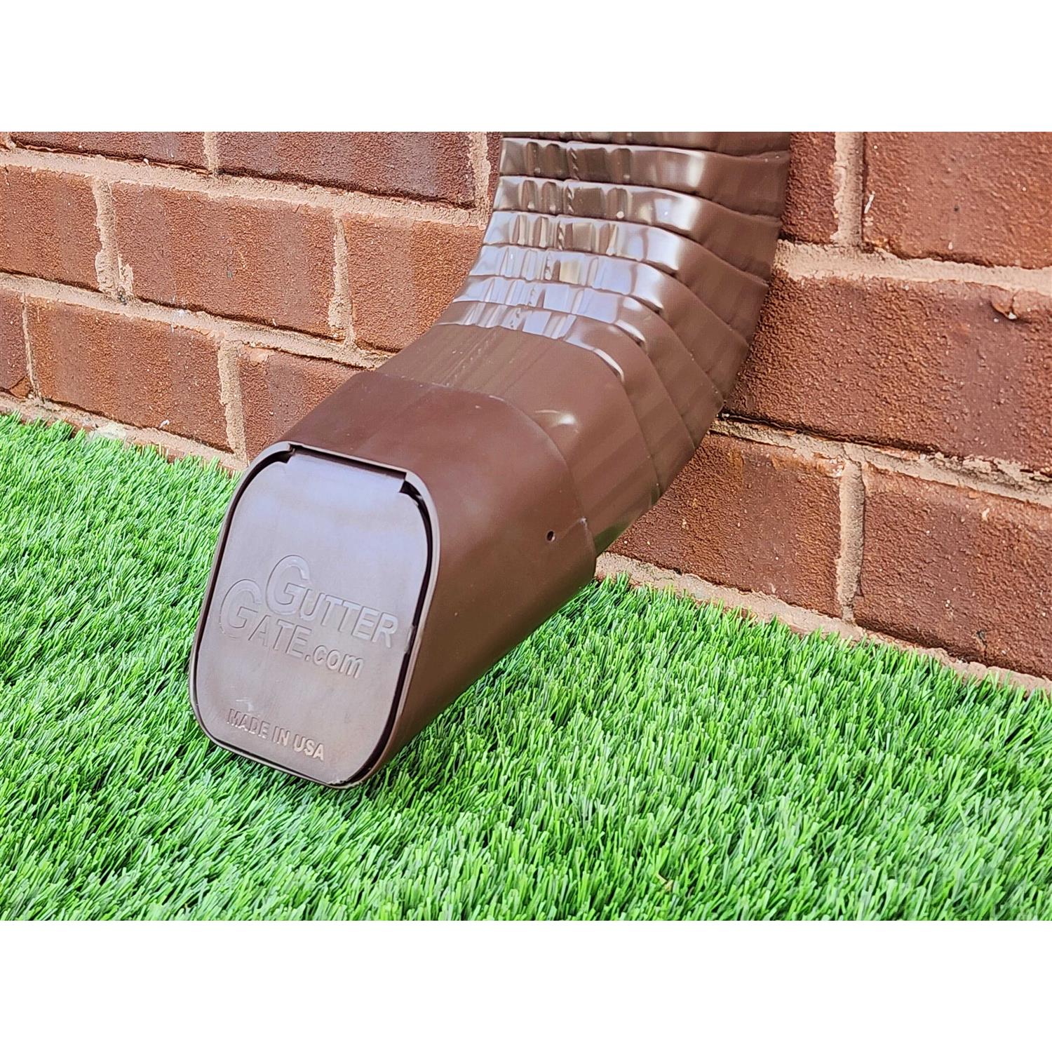 Guttergate 2 x 2 x 3 in. Plastic Rectangular Downspout Adapter - Zenithce
