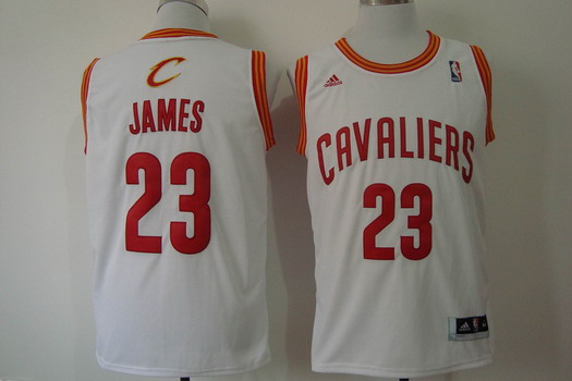 Cleveland Cavaliers #23 LeBron James Revolution 30 Swingman White Jersey - Zenithce