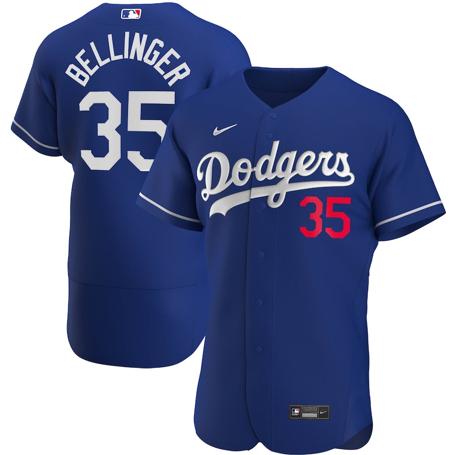 Los Angeles Dodgers #35 Cody Bellinger Royal Blue Flex Base Sttiched Jersey - Zenithce