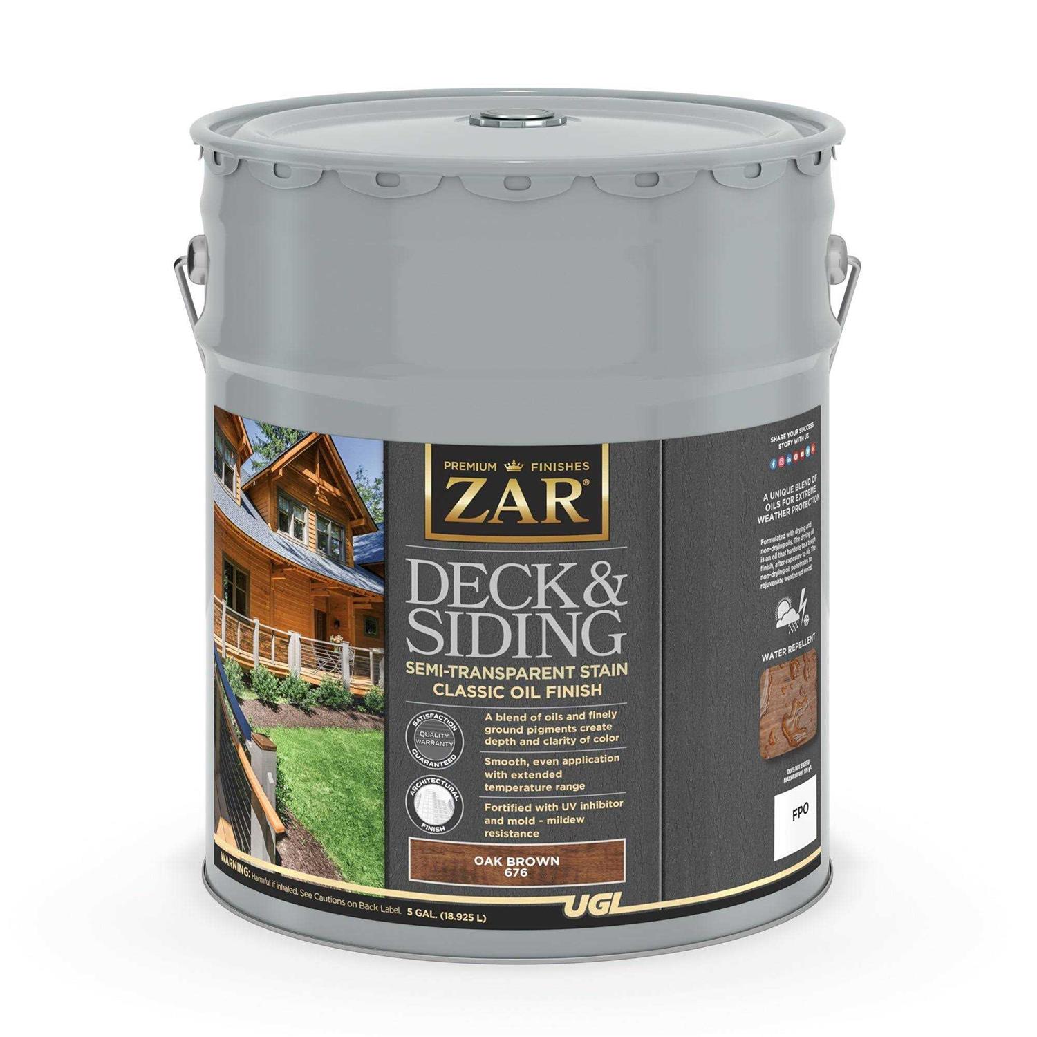 Zar Semi-Transparent Deck and Siding Stain - Zenithce
