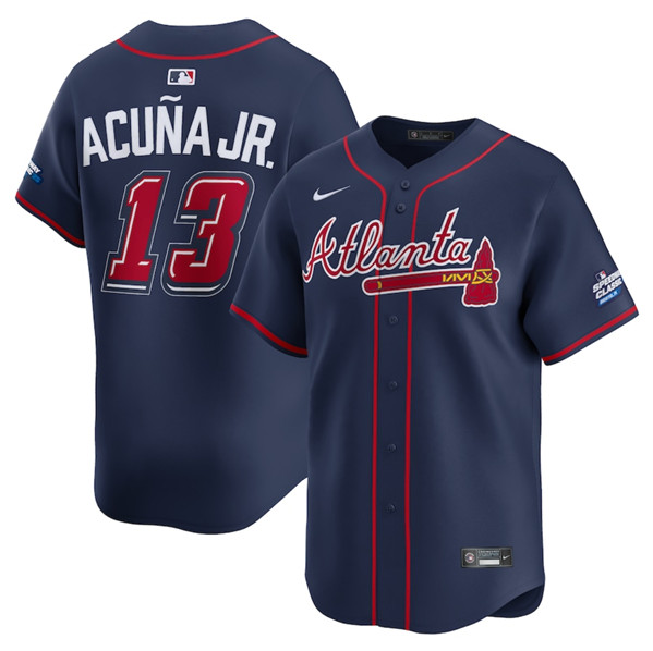 Atlanta Braves #13 Ronald Acu?a Jr. Navy 2025 Speedway Classic Alternate Limited Stitched Jersey - Zenithce