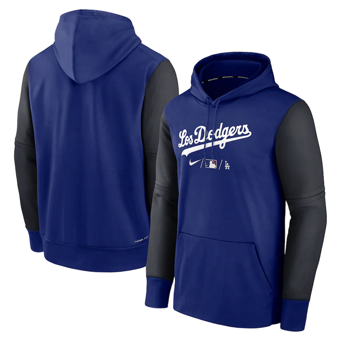 Los Angeles Dodgers Royal 2022 City Connect Therma Performance Pullover Hoodie - Zenithce