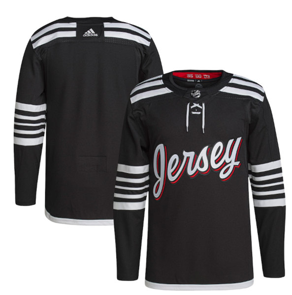 New Jersey Devils Blank 2021 22 Black Stitched Jersey - Zenithce