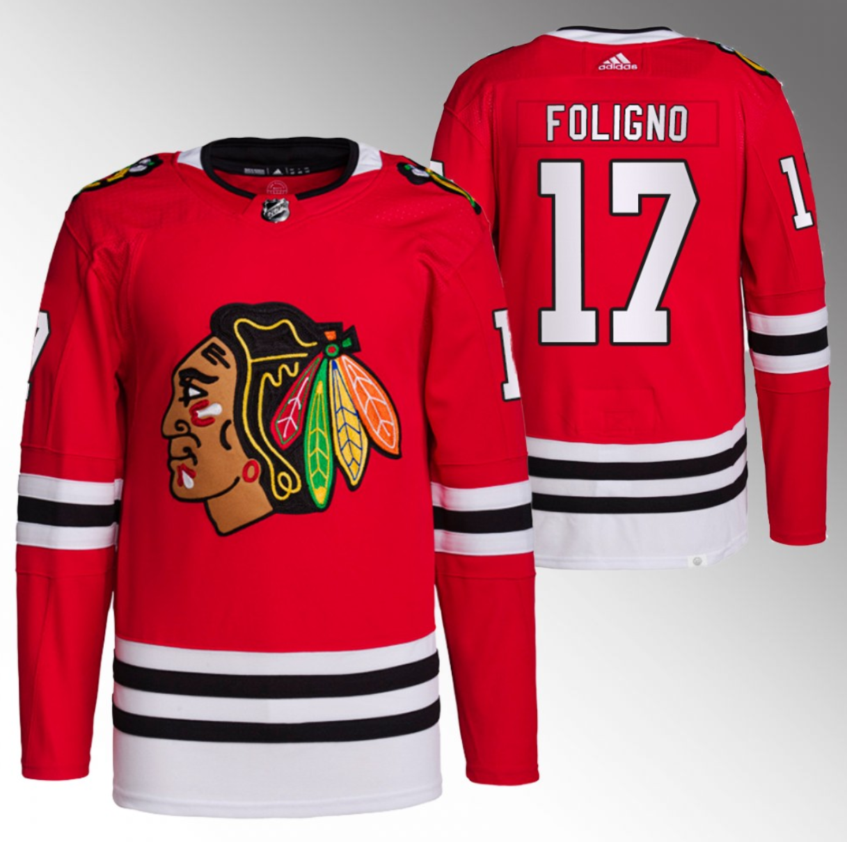 Chicago Blackhawks #17 Nick Foligno Red Stitched Jersey - Zenithce