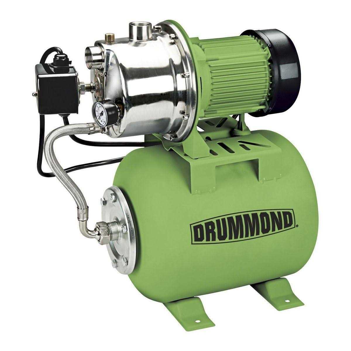 Drummond 1 HP Portable Sprinkler Pump 1075 GPH - Zenithce