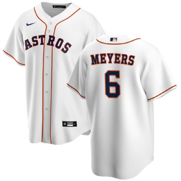 Houston Astros #6 Jake Meyers White Cool Base Stitched Jersey - Zenithce
