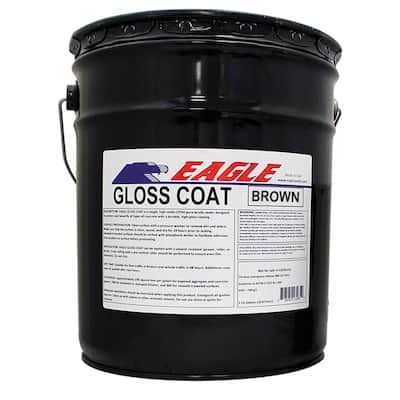 Eagle 5 gal. Clear Coat High Gloss Oil-Based Acrylic Topping Over Solid Sealer ETC5 - Zenithce