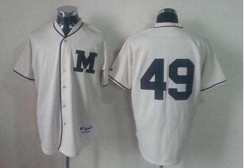 Brewers #49 Yovani Gallardo Cream 1913 Turn Back The Clock Stitched Jersey - Zenithce
