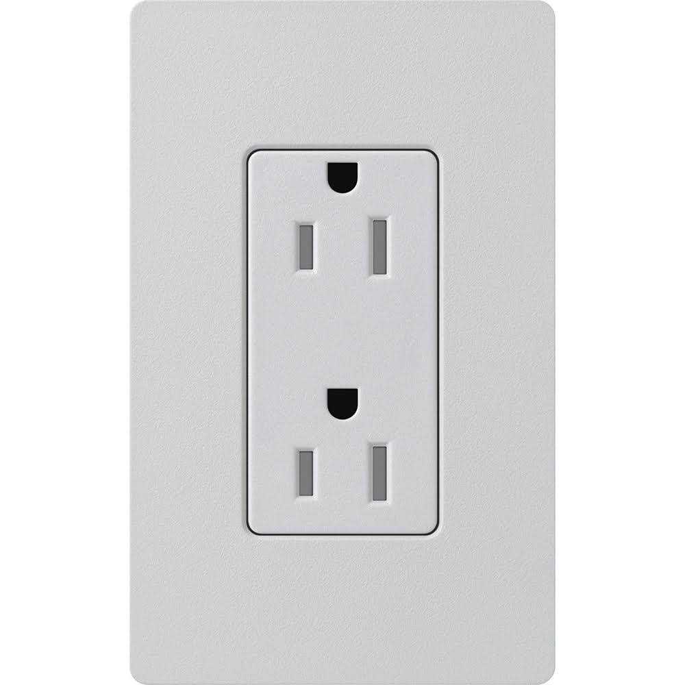 Lutron SCR-15-DE Claro 15A 125V Receptacle, Deep Sea - Zenithce