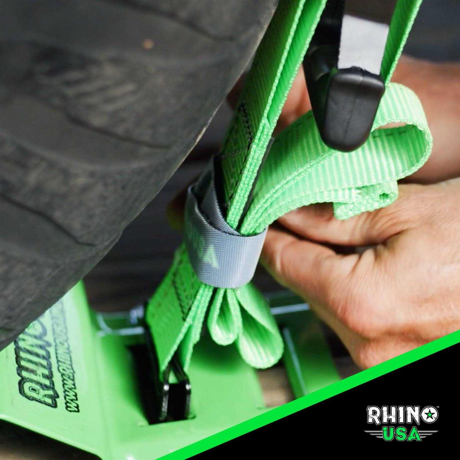 Rhino USA UTV Wheel Chock Tie-Down Kit - Zenithce
