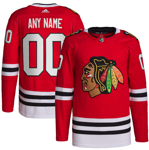 Chicago Blackhawks Custom Red Stitched Jersey - Zenithce