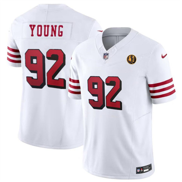 San Francisco 49ers #92 Chase Young New White 2023 F.U.S.E. With John Madden Patch Vapor Limited Stitched Jersey - Zenithce