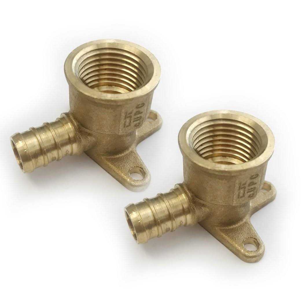 EFIELD Pex 3/4 Inch x 1/2 Inch Female NPT Drop-ear Elbow crimp Fittings - Zenithce