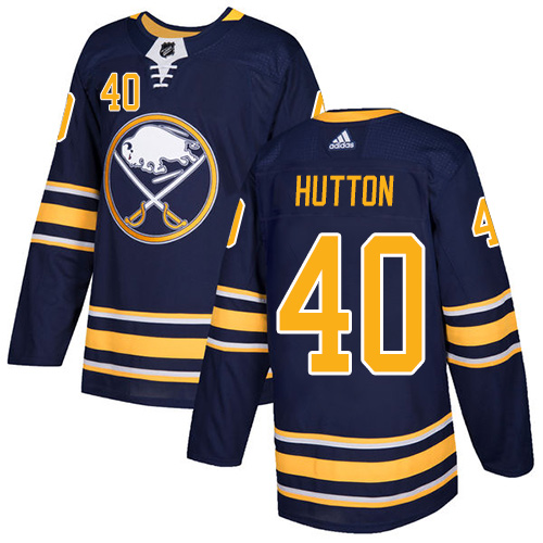 Buffalo Sabres #40 Carter Hutton Navy Stitched Jersey - Zenithce