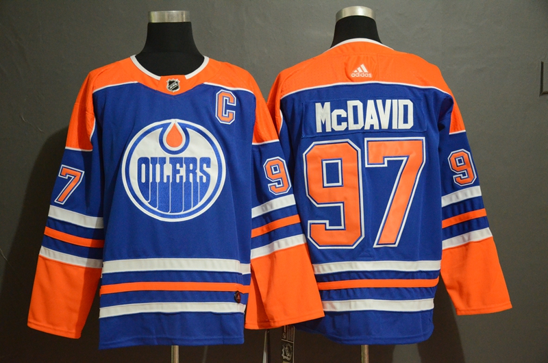 Edmonton Oilers #97 Connor McDavid Royal Stitched Jersey - Zenithce