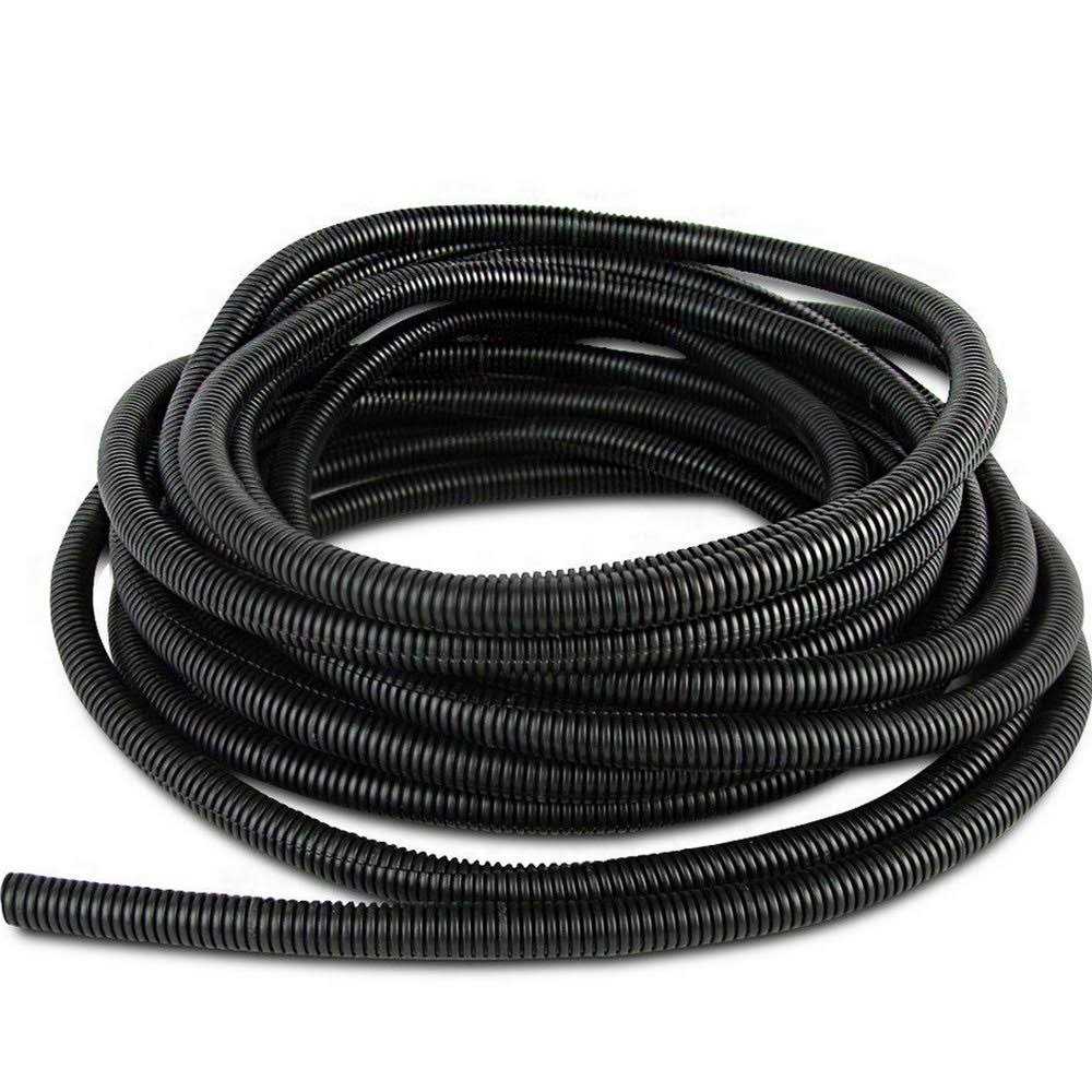 Esupport 20 Feet Split Loom Wire Flexible Tubing Conduit Hose - Zenithce