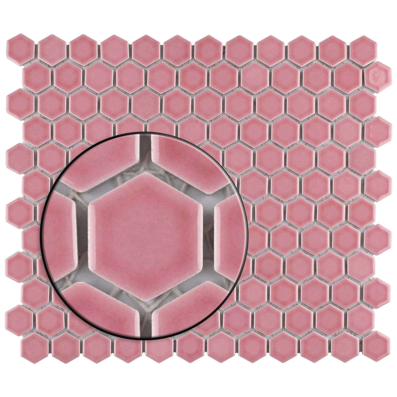 Merola Tile Heritage Hex 7 x 8 Porcelain Floor and Wall Tile - Zenithce