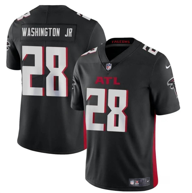 Atlanta Falcons #28 Carlos Washington Jr Black Vapor Untouchable Limited Stitched Jersey - Zenithce
