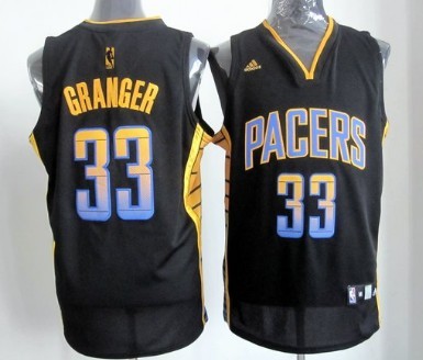 Indiana Pacers #33 Danny Granger 2012 Vibe Black Fashion Jersey - Zenithce
