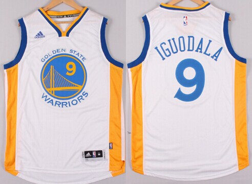 Golden State Warriors #9 Andre Iguodala Revolution 30 Swingman 2014 New White Jersey - Zenithce