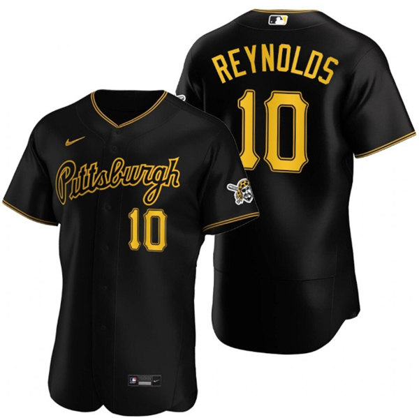 Pittsburgh Pirates #10 Bryan Reynolds Black Flex Base Stitched Jersey - Zenithce
