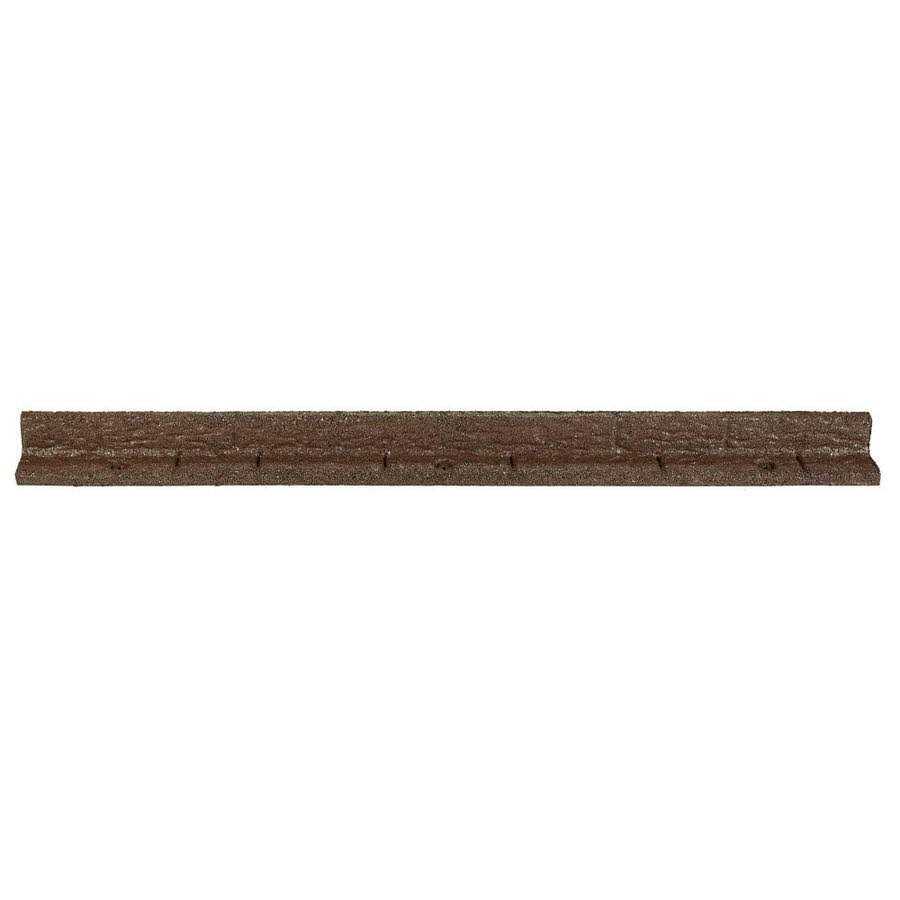 Rubberific 4-ft x 3-in Black Rubber Landscape Edging Section - Zenithce