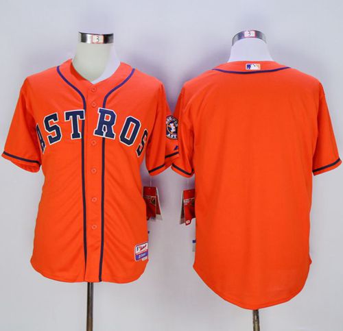 Astros Blank Orange Cool Base Stitched Jersey - Zenithce