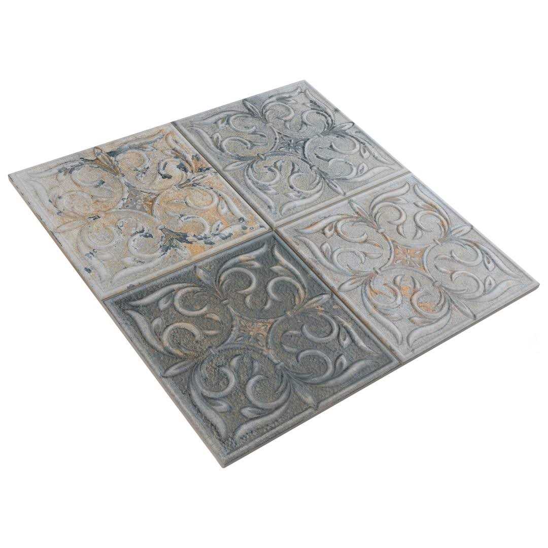 Merola Tile Antigua Lis Porcelain Wall Tile - Zenithce