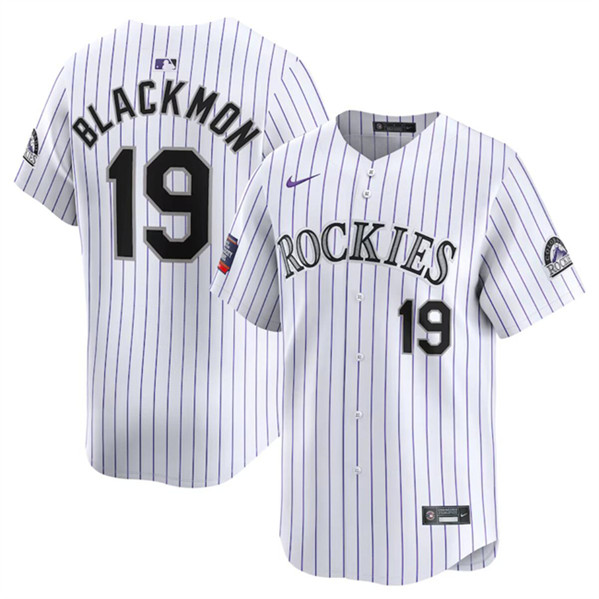 Colorado Rockies #19 Charlie Blackmon White 2024 World Tour Mexico City Series Home Limited Stitched Jersey - Zenithce
