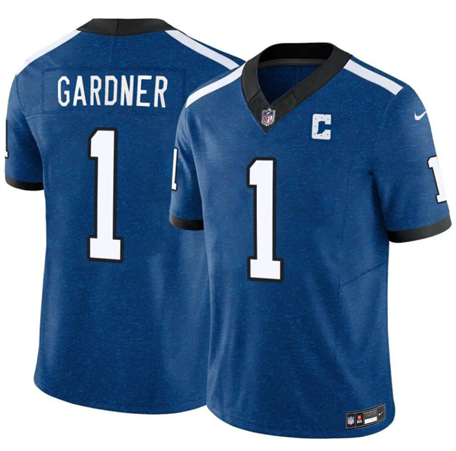 Indianapolis Colts #1 Sauce Gardner Blue 2025 F.U.S.E. Throwback Vapor Limited Stitched Jersey - Zenithce